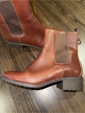 Cole Haan Brown Leather Waterproof Boots